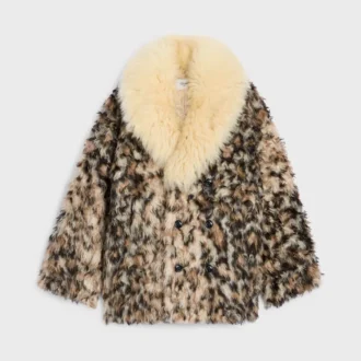 Abrigo de mohair y alpaca