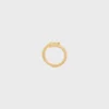 Anillo asimétrico Triomphe en latón con acabado dorado Anillo asimétrico Triomphe en latón con acabado dorado