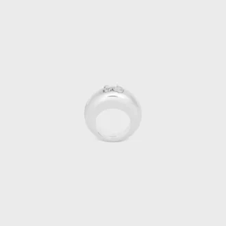 Anillo CELINE Sulky de latón con acabado de rodio