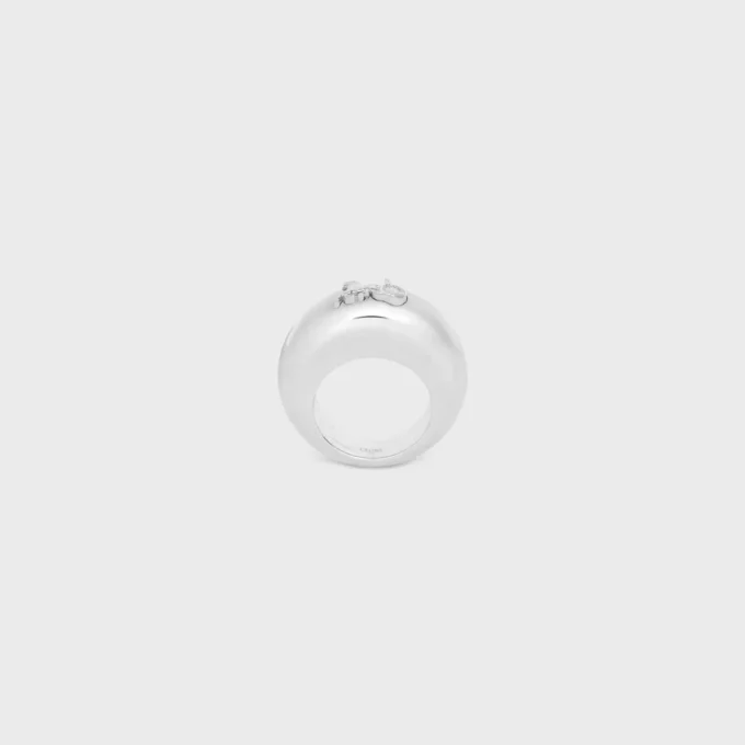 Anillo CELINE Sulky de latón con acabado de rodio Anillo CELINE Sulky de latón con acabado de rodio