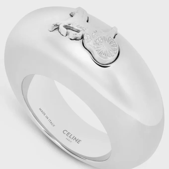 Anillo CELINE Sulky de latón con acabado de rodio Anillo CELINE Sulky de latón con acabado de rodio