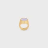 Anillo de sello Triomphe en barniz y latón con acabado dorado Anillo de sello Triomphe en barniz y latón con acabado dorado