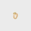 Anillo doble Knot en latón con acabado dorado Anillo doble Knot en latón con acabado dorado