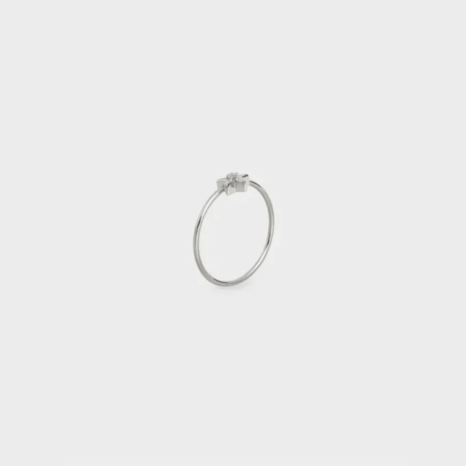 Anillo Etoile CELINE en oro blanco y diamantes Anillo Etoile CELINE en oro blanco y diamantes