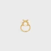 Anillo Les Perles CELINE con strass, perlas de resina y latón con acabado dorado