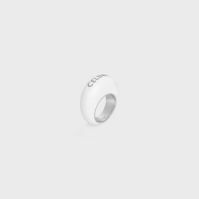 Anillo Sulky de CELINE en esmalte y latón con acabado en rodio Anillo Sulky de CELINE en esmalte y latón con acabado en rodio