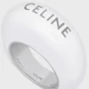 Anillo Sulky de CELINE en esmalte y latón con acabado en rodio Anillo Sulky de CELINE en esmalte y latón con acabado en rodio