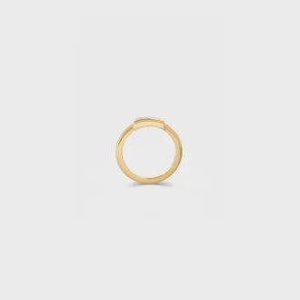 Anillo «Système» en oro amarillo y diamantes