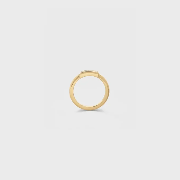 Anillo «Système» en oro amarillo y diamantes Anillo «Système» en oro amarillo y diamantes