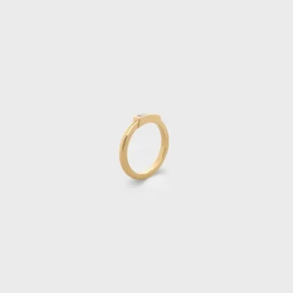 Anillo «Système» en oro amarillo y diamantes