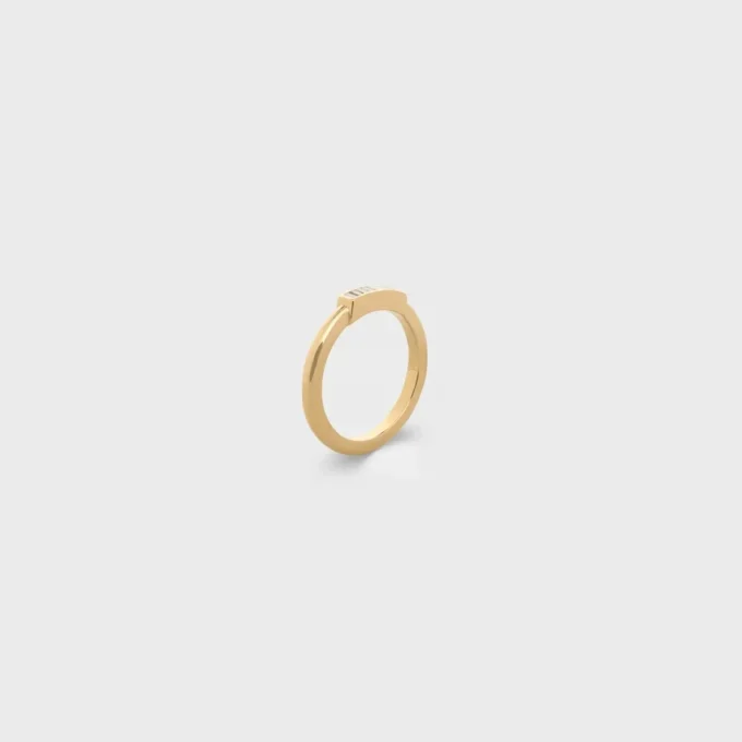 Anillo «Système» en oro amarillo y diamantes Anillo «Système» en oro amarillo y diamantes