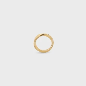 Anillo Torsion en oro amarillo y diamantes