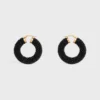 Aros llamativos CELINE Dafila con cuentas de cristal y latón con acabado dorado Aros llamativos CELINE Dafila con cuentas de cristal y latón con acabado dorado