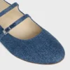 Bailarinas CELINE de doble correa en denim Bailarinas CELINE de doble correa en denim