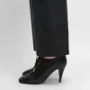 Bailarinas con cordones y tacón Oxford, de piel de becerro – Curtido vegetal
