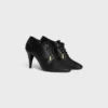 Bailarinas con cordones y tacón Oxford, de piel de becerro – Curtido vegetal