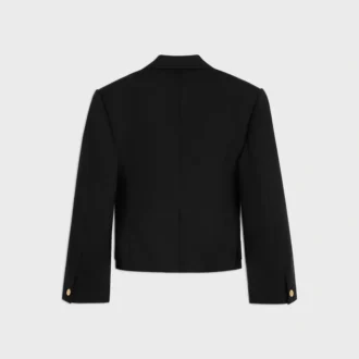 Blazer Colonne en gabardina de lana