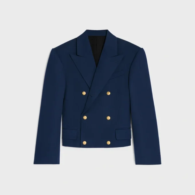 Blazer Colonne en lana con diseño diagonal Blazer Colonne en lana con diseño diagonal