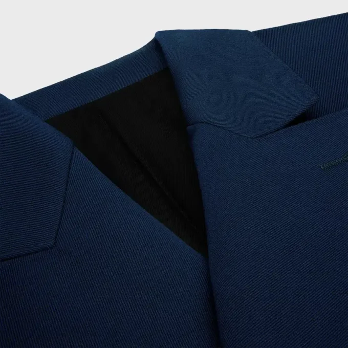 Blazer Colonne en lana con diseño diagonal Blazer Colonne en lana con diseño diagonal