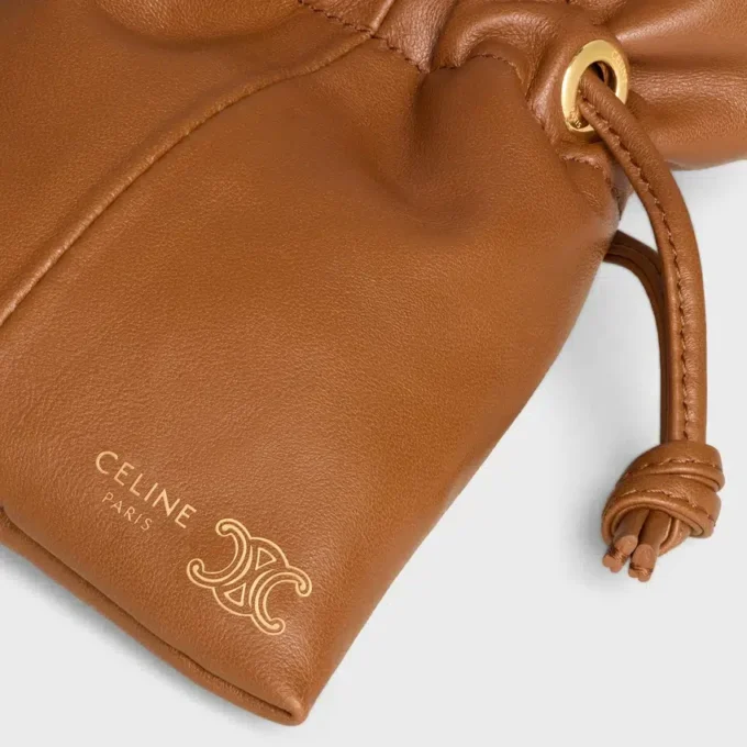 Bolsita Micro Crystal en piel de cordero lisa