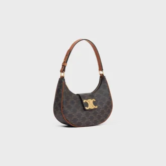 Bolso Ava Triomphe mediano en Triomphe Canvas y piel de becerro