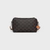 Bolso bandolera Take Away en Triomphe Canvas y piel de becerro