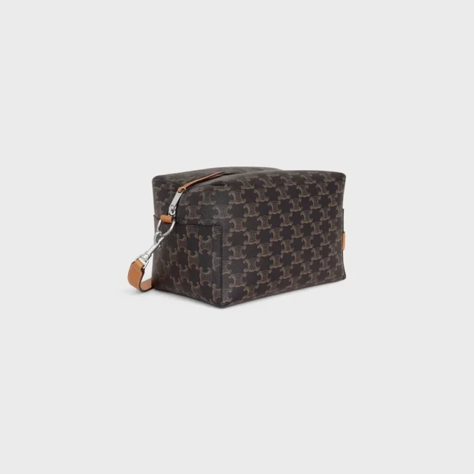 Bolso bandolera Take Away en Triomphe Canvas y piel de becerro