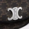 Bolso Besace Triomphe mediano en Triomphe Canvas y piel de becerro Bolso Besace Triomphe mediano en Triomphe Canvas y piel de becerro