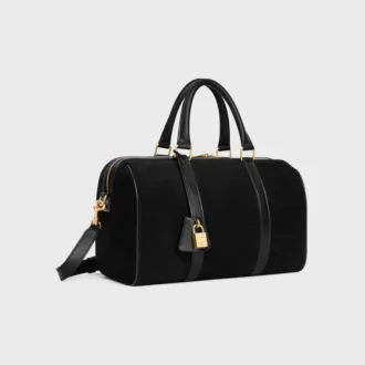 Bolso Boston grande en piel de becerro anteada