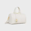 Bolso Boston grande en piel de becerro granulada flexible