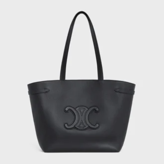 Bolso Cabas AnaïS Cuir Triomphe mediano en piel de becerro granulada