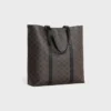 Bolso Cabas con hebilla en Triomphe Canvas y piel de becerro Bolso Cabas con hebilla en Triomphe Canvas y piel de becerro
