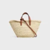 Bolso Celine Classic Panier para Teen en hojas de palma y piel de becerro