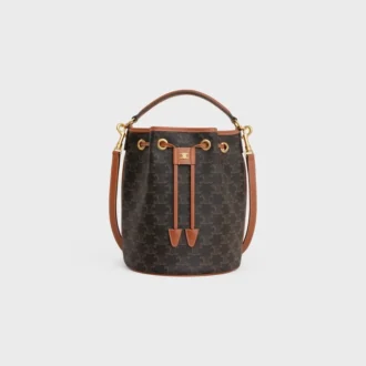 Bolso Clara en Triomphe Canvas y piel de becerro