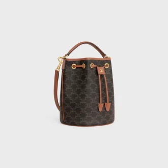 Bolso Clara en Triomphe Canvas y piel de becerro