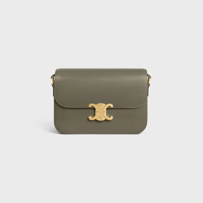 Bolso Classique Triomphe en piel de becerro brillante Bolso Classique Triomphe en piel de becerro brillante