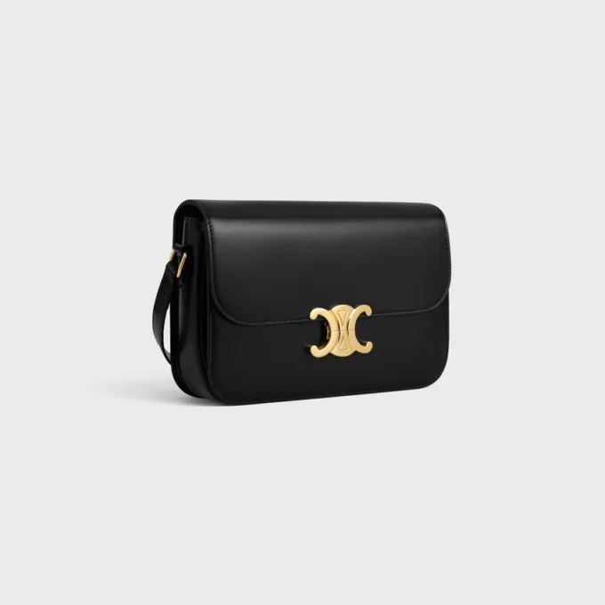 Bolso Classique Triomphe en piel de becerro brillante Bolso Classique Triomphe en piel de becerro brillante