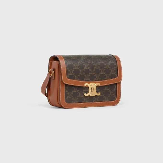 Bolso Classique Triomphe en Triomphe Canvas y piel de becerro Bolso Classique Triomphe en Triomphe Canvas y piel de becerro