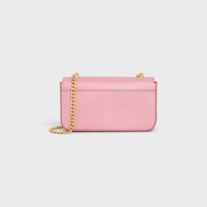 Bolso de hombro con cadena Claude en lagarto Bolso de hombro con cadena Claude en lagarto