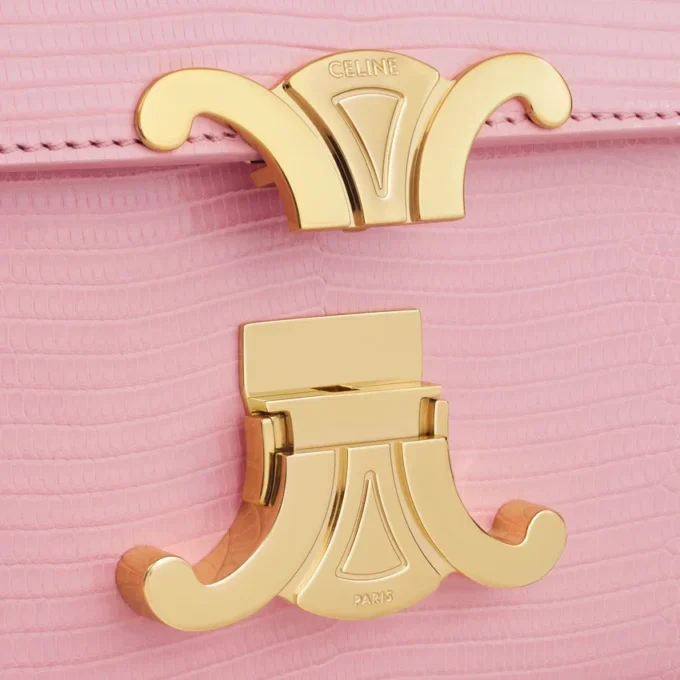 Bolso de hombro con cadena Claude en lagarto Bolso de hombro con cadena Claude en lagarto