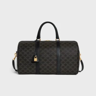 Bolso de viaje en Triomphe Canvas y piel de becerro