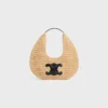 Bolso hobo Classic Panier de CELINE en rafia y piel de becerro Bolso hobo Classic Panier de CELINE en rafia y piel de becerro
