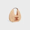 Bolso hobo Classic Panier de CELINE en rafia y piel de becerro Bolso hobo Classic Panier de CELINE en rafia y piel de becerro