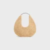 Bolso hobo Classic Panier de CELINE en rafia y piel de becerro Bolso hobo Classic Panier de CELINE en rafia y piel de becerro