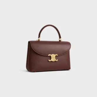 Bolso Nino mediano en piel de becerro granulada y flexible