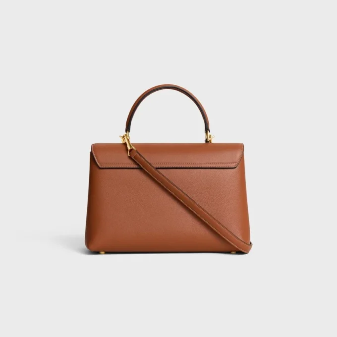 Bolso Nino mediano en piel de becerro granulada y flexible Bolso Nino mediano en piel de becerro granulada y flexible
