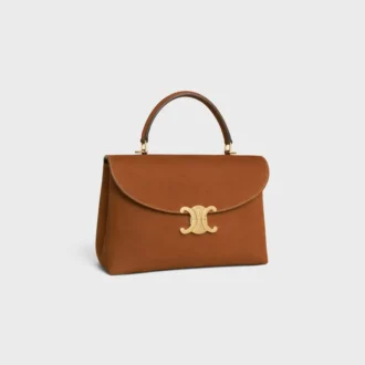 Bolso Nino mediano en piel de becerro nobuk