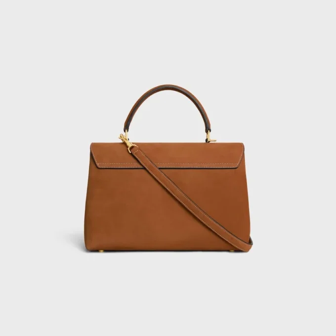 Bolso Nino mediano en piel de becerro nobuk Bolso Nino mediano en piel de becerro nobuk