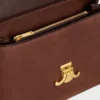 Bolso Nino mediano en piel de becerro nobuk granulada Bolso Nino mediano en piel de becerro nobuk granulada