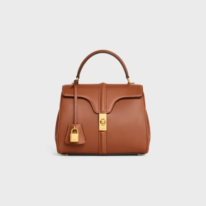 Bolso pequeño 16 en piel de becerro natural Bolso pequeño 16 en piel de becerro natural